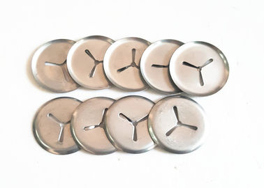38mm Galvanized Steel Self Locking Clips With 3 Slots For Plastic Cover Caps