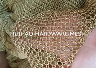Light Diffusing Chainmail Metal Ring Mesh For Decoraive Interior Partition