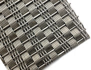 Decorative Metal Facade Mesh , Crimped Type Woven Wire Fabric For Curtain Wall