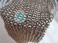 3.8mm To 30mm Metal Ring Mesh Pvd Finished Chainmail Weave Type For Curtain