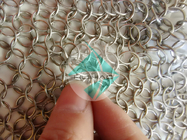 Polished Weld 1.2mm X12mm Stainless Steel Ring Mesh Round For Animal Protection Fence