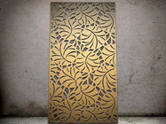 PVDF Finished 2mm Thickness Aluminum Laser Cut Screens Wall Art Mesh Grille