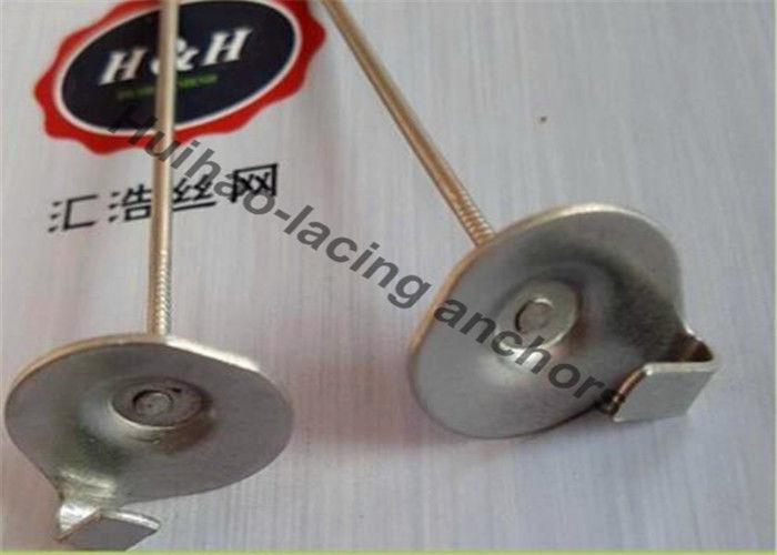 Stainless Insulation anchor Pins With Hooks 14GaX114mm For Insulation