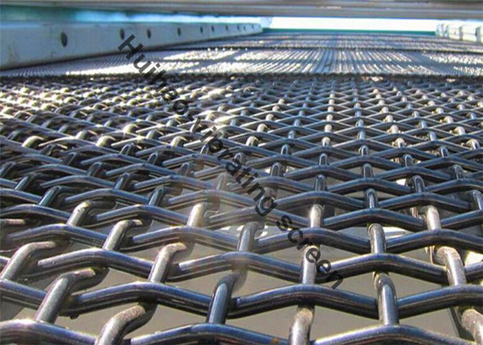 65Mn Crimped Woven Quarry Screen Mesh 1.5Mx2M For Aggregate And Crusher