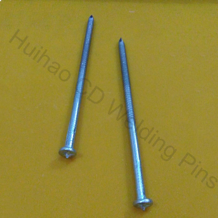 zinc Coated Steel Insulation Stud Welding Pins with Capacitor Discharge