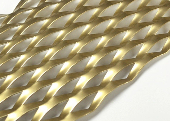 2mm Diamond hole Aluminum Expanded Metal Mesh For Window Guards Screen