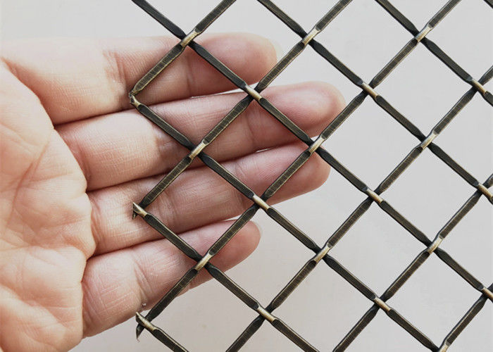 Antique Brass Decorative Wire Mesh For Wire Dia 1.8mm Aperture