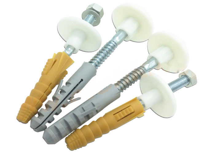 50mm L Plastic Expansion Rubber Plug With Screw For Toilet Installation