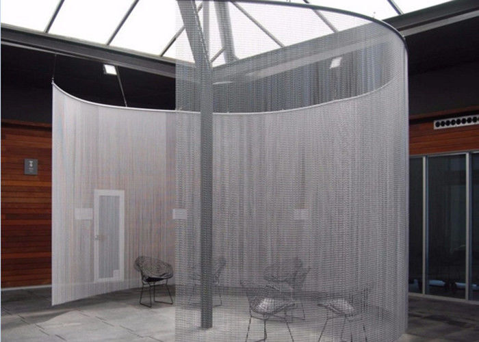 1 2x10mm Fireplace Mesh Curtain Metal Mesh Curtain Panels For