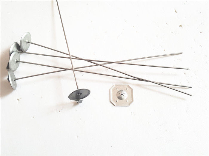 Stainless Insulation anchor Pins With Hooks 14GaX250mm For Insulation
