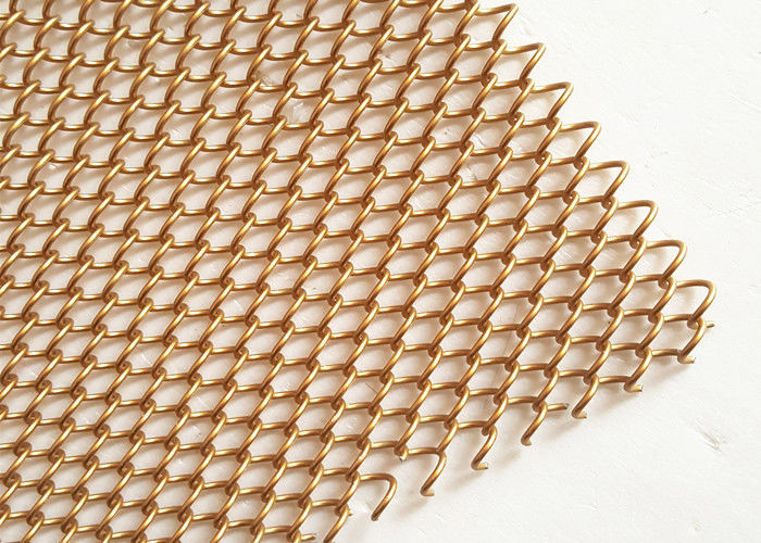 Stainless Steel Flexible Metal Mesh Drapery With 1 2mm Wire For