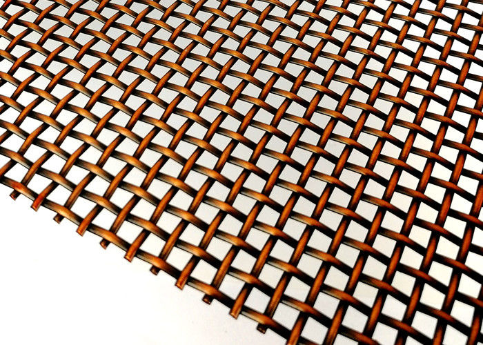 Decorative Antique Bronze Plated Architectural Wire Mesh For