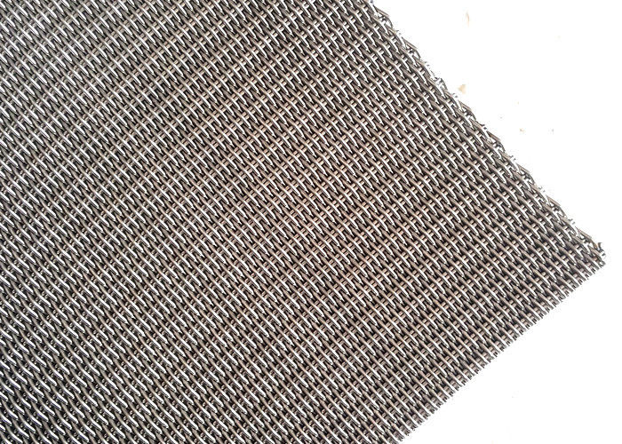 Decorative Metal Mesh For Wall Cladding 6mm Woven Wire Mesh For