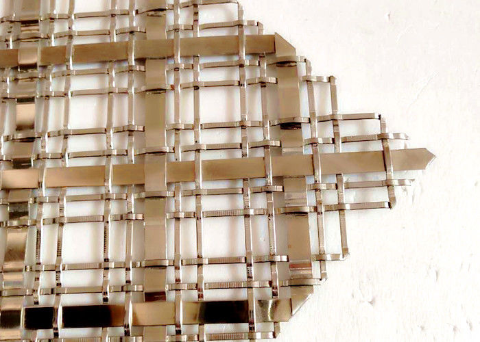 Popular Cabinets Decorative Wire Mesh Made In Stainless Steel Flat