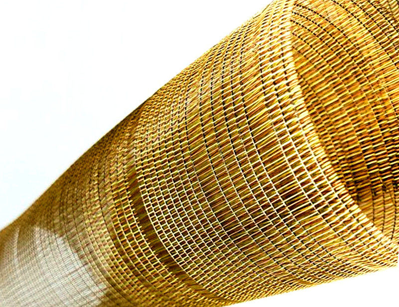 Decorative Woven Wire Mesh For Tempered Laminated Glass 0 28 Diameter 42 Mesh