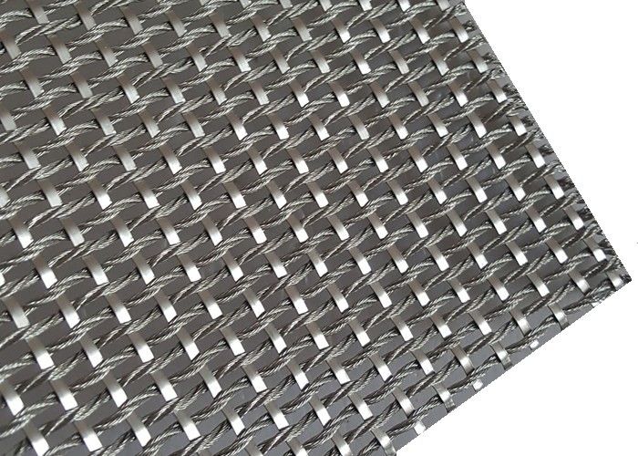 Cable Rod Woven Decorative Wire Mesh Stainless Steel
