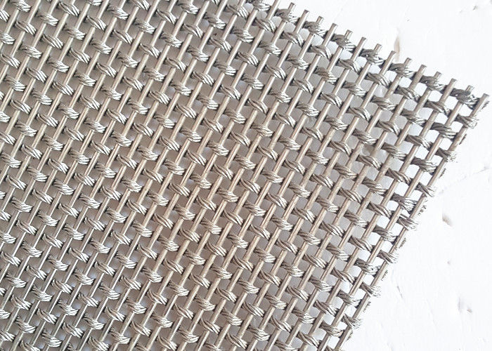 Architectural Cable Woven Decorative Wire Mesh For Staircases Isolation Screen