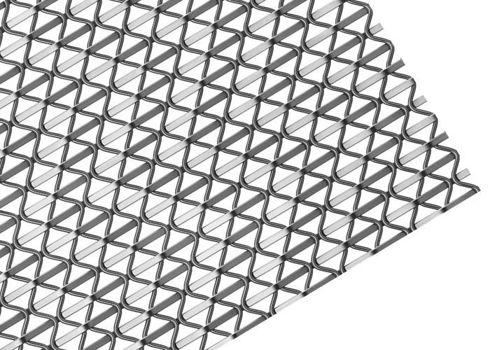 Mesh Rigid Stainless Steel Architectural Wire Mesh For Decorative