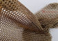 Brass Color Chainmail Mesh Curtain Interior Space Decoration 0.53mm 3.81mm