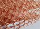 1.2x10mm Chainmail Fabric In Copper Color For Architecture Decoration