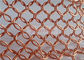 1.2x10mm Chainmail Fabric In Copper Color For Architecture Decoration