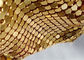 Gold Color Metal Sequin Fabric 4x4mm Used As Room Divider Curtains