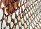 Antique Brass Color Link Type Decorative Wire Mesh For Building Facades