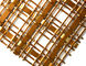 Weave Type Architectural Decorative Antique Brass Mesh Fabric In Stock