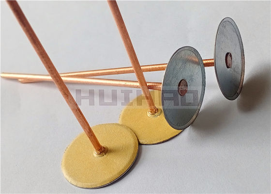 Copper Plated Mild Steel Cuphead Weld Pins For Insulation 2.7mm
