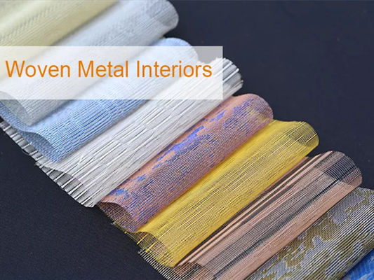 0.9mm Metallic Wire Mesh Art Design Glass Laminated