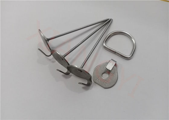 2 ½" X 14g Stainless Steel Lacing Anchors For Fastening Lagging To Exhaust Systems