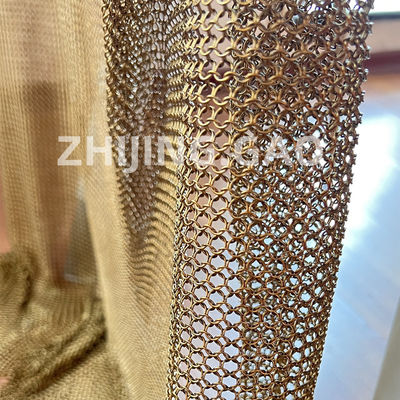Pvd Finished Stainless Steel Smart Architect Ring Mesh Curtain