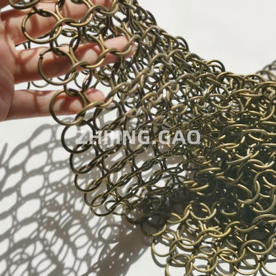 20mm Rings Bronze Color Chainmail Mesh