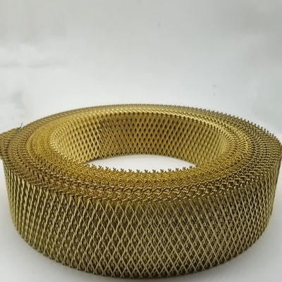 2mm X4mm Aperture Flatten Expanded Brass Mesh For Room Shielded