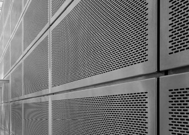 Aluminum Perforated Screen Facade With Round / Slot Hole Or Hexagonal Hole