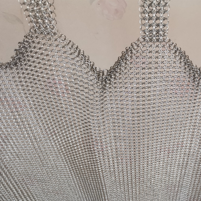 Fireplace Screens Metal Ring Mesh With Antique Colored Finished