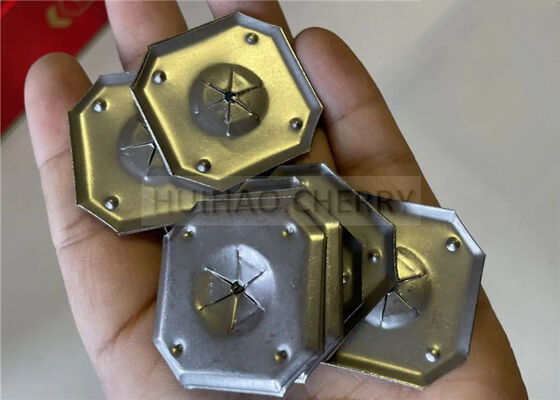 1-1/4" Corrosion Resistant Self Locking Washer 316 Stainless Steel Square Lock Washer For Rockwool Insulation