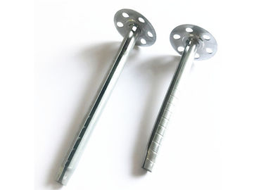 Rock Wool Galvanized Steel Insulation Anchor Pins 8mm Tube 35mm Disc Base