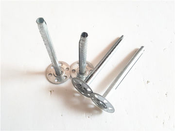 Stainless Steel Insulation Wall Plugs , Perforated  Metal Insulation Anchor Nail