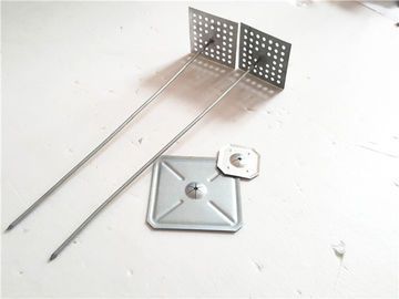 12ga Diameter Insulation Hanger Pins , Perforated Base Insulation Pins 250mm Length