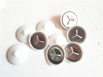 1-1/2&quot; Diameter White Plastic Cover Self Locking Washer For BImetallic Pins