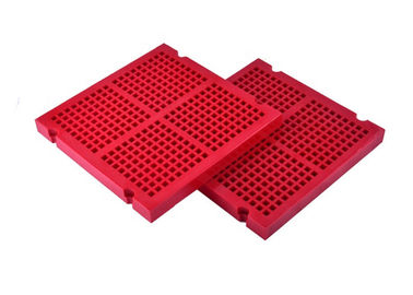 305x305x30mm Polyurethane Modular Dewatering Mesh Screen Fixing With PU Blot