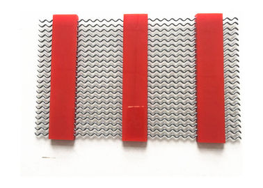 High Carbon Steel H Style Woven Self Cleaning Mesh With Polyurethane Band