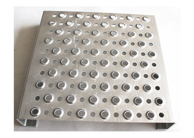 Traction Tread Aluminum Grip Strut Grating With Round Hole For Platforms Walkway