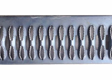 Galvanized Steel Perforated Grtp Strut Grating For Stair Tread With Diamond Hole