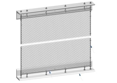 Installation System Metal Mesh Drapery Spraying Coated Surface Treatment