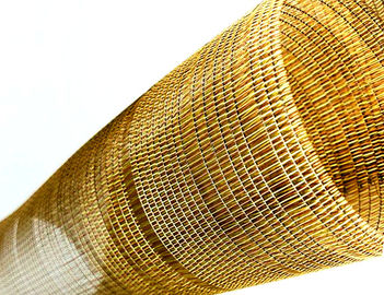 Decorative Woven Wire Mesh For Tempered Laminated Glass 0.28 Diameter 42 Mesh