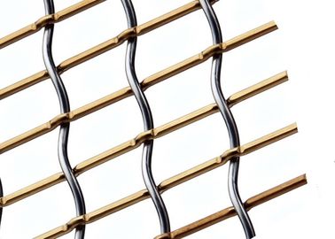 Lock Crimped Decorative Wire Mesh For Waiting Room Partition