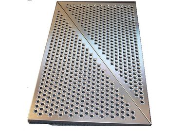 3mm SS Round Hole Perforated Metal Panels For Wall Panelling With Floding Edge