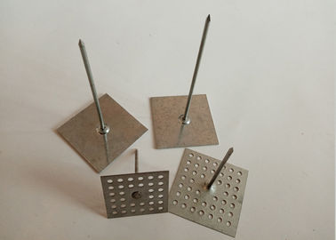 Galvanized Steel 2 Inch Metal Insulation Hangers With Perforated Base
